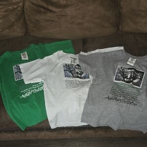 (3) Ecko Unlimited Green, Grey and White Short Sleeve Tees
